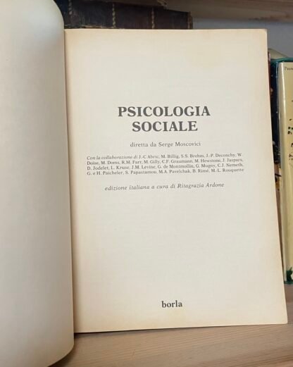 Serge Moscovici Psicologia sociale Borla 1989 - immagine 4