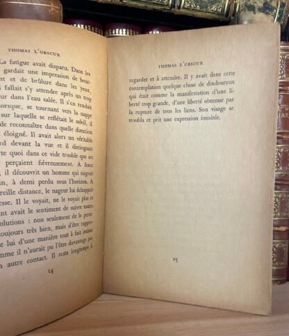Maurice Blanchot Thomas L'Obscur Gallimard 1950 nouvelle version 4me édition - immagine 9