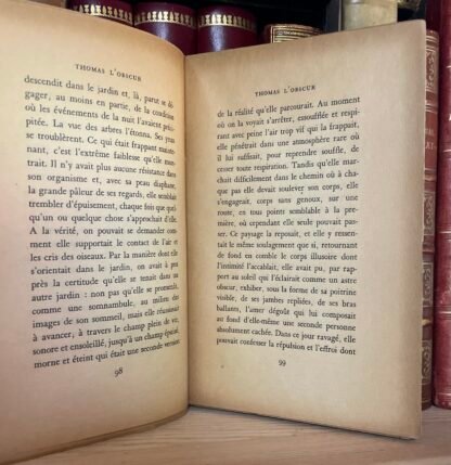 Maurice Blanchot Thomas L'Obscur Gallimard 1950 nouvelle version 4me édition - immagine 7
