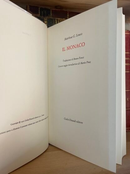 Matthew G. Lewis Il Monaco Einaudi I Millenni 1970 - immagine 15