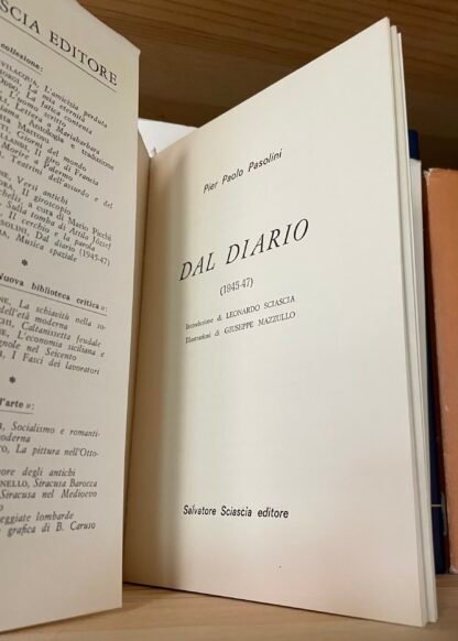 Pier Paolo Pasolini Dal Diario 1945-47 introduzione Leonardo Sciascia 1979 - immagine 3