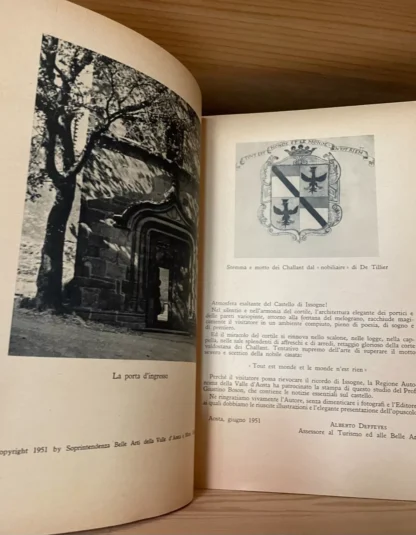 Justin Boson Il Castello di Issogne Istituto Geografico De Agostini Novara 1951 - immagine 4