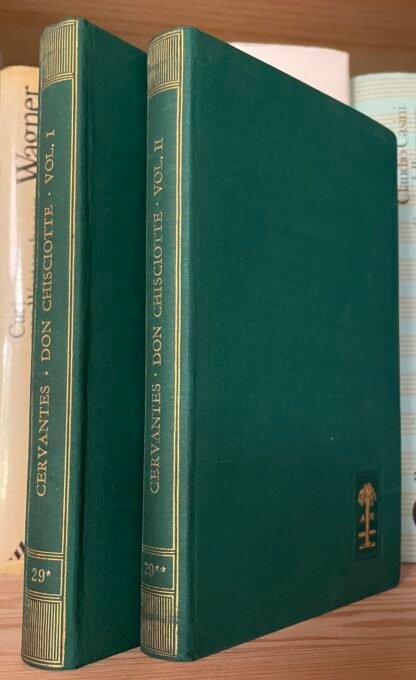 Cervantes Don Chisciotte due voll. Mondadori biblioteca romantica Borgese 1933