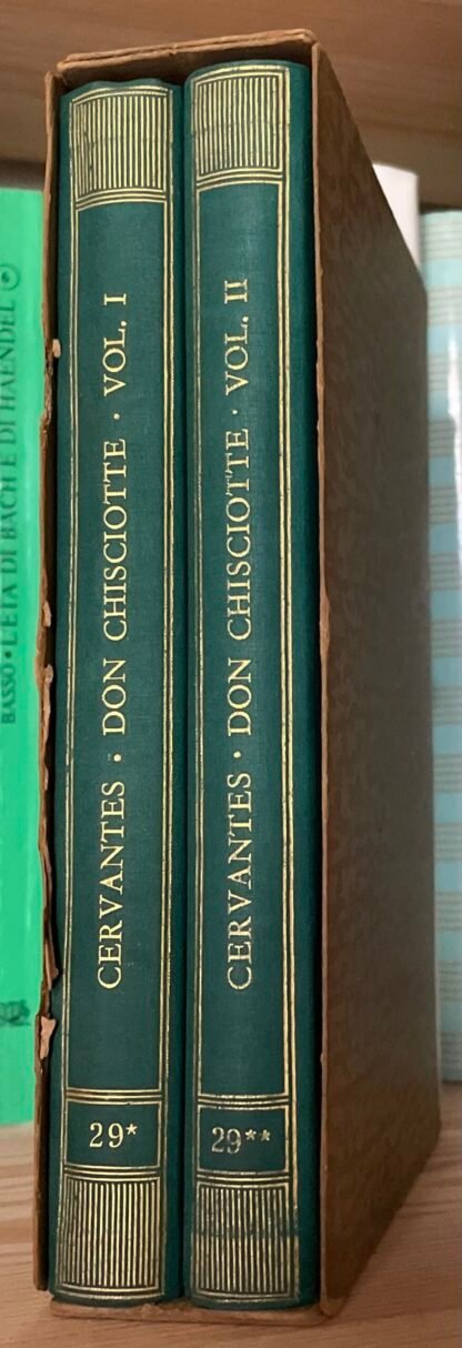 Cervantes Don Chisciotte due voll. Mondadori biblioteca romantica Borgese 1933 - immagine 18