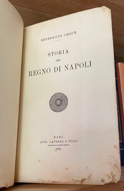 Croce Storia del Regno di Napoli Laterza 1925 - immagine 4