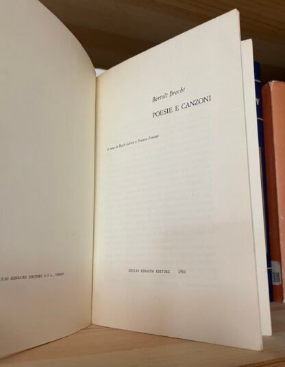 Bertolt Brecht Poesie e canzoni Universale Einaudi 1961 - immagine 5