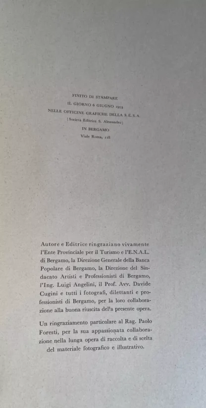 Carlo Traini fascino di Bergamo Editrice Sesa 1953 - immagine 21