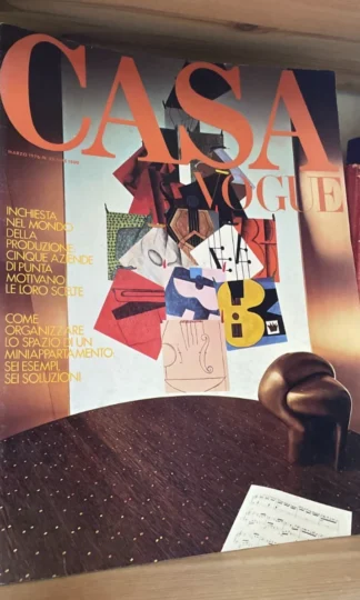 Casa Vogue Marzo 1976 n. 55 Cassina Artemide Villa Reale di Monza