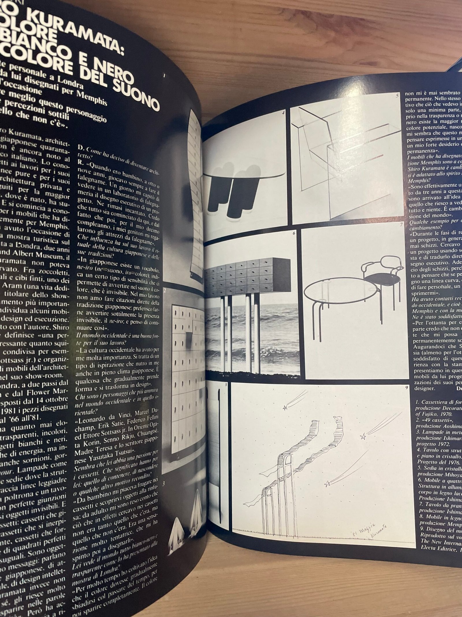 Casa Vogue Febbraio 1982 n. 127 Shiro Kuramata Fornasetti Natalini - immagine 11