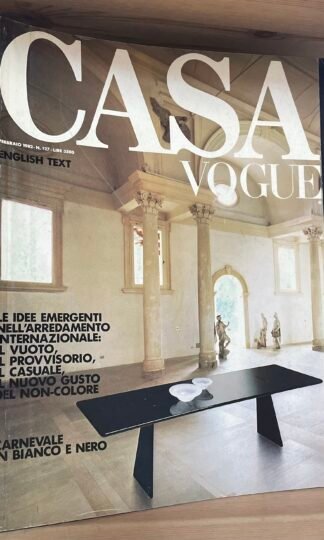 Casa Vogue Febbraio 1982 n. 127 Shiro Kuramata Fornasetti Natalini