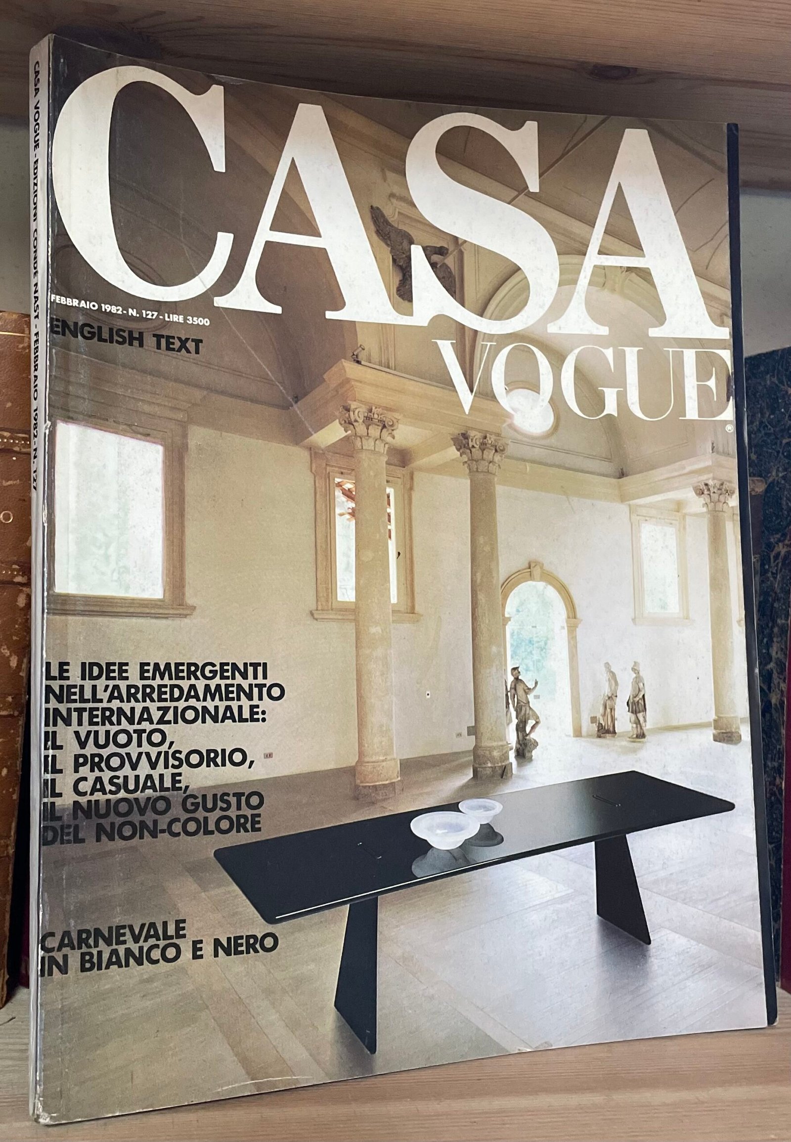 Casa Vogue Febbraio 1982 n. 127 Shiro Kuramata Fornasetti Natalini
