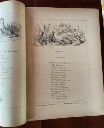 Le Favole di La Fontaine ill. da Doré trad. di E. De Marchi Sonzogno 1886 - immagine 12