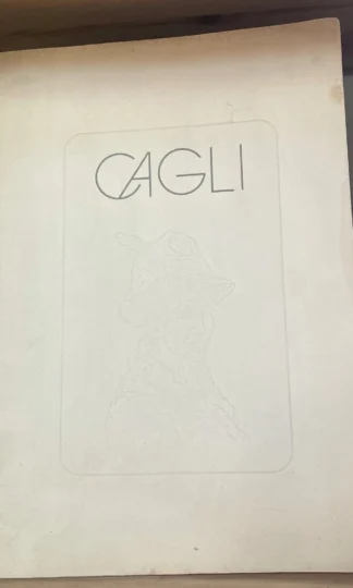 Cagli Scultura in conchiglia Gold-Art Milano Guttuso Ungaretti Gatto Crispolti