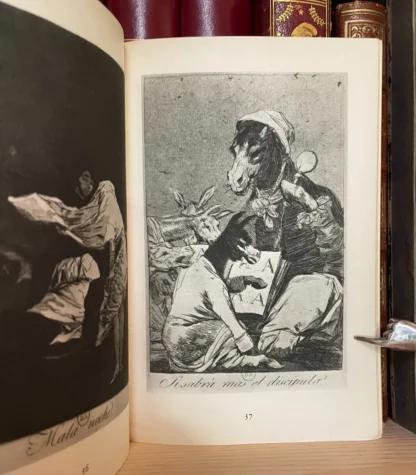 Adhémar Les caprices de Goya Fernand Hazan Bibliothèque Aldine des Arts 1951 - immagine 3