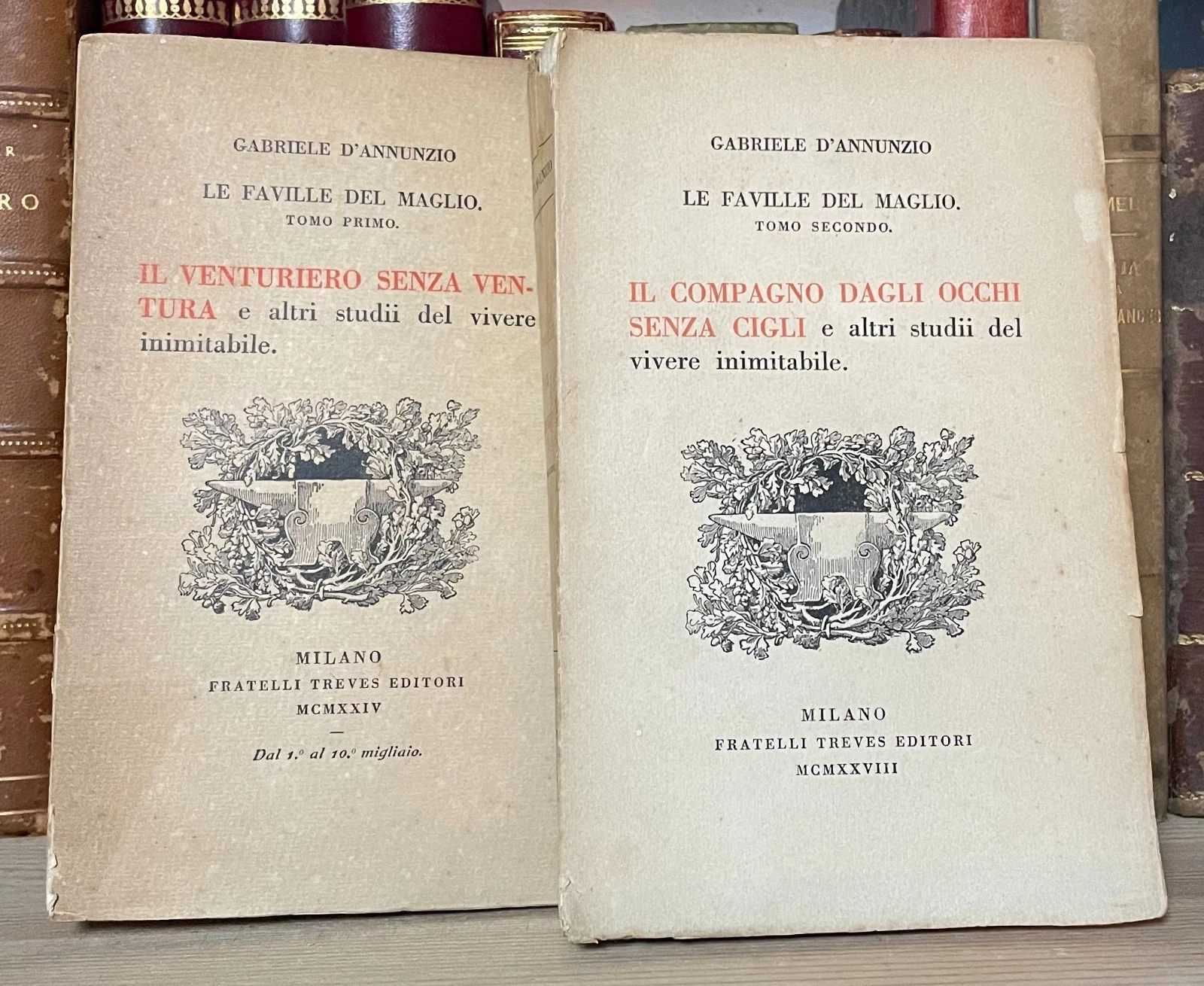 Gabriele D'Annunzio Le Faville del maglio due tomi Treves 1924-1928 - immagine 2