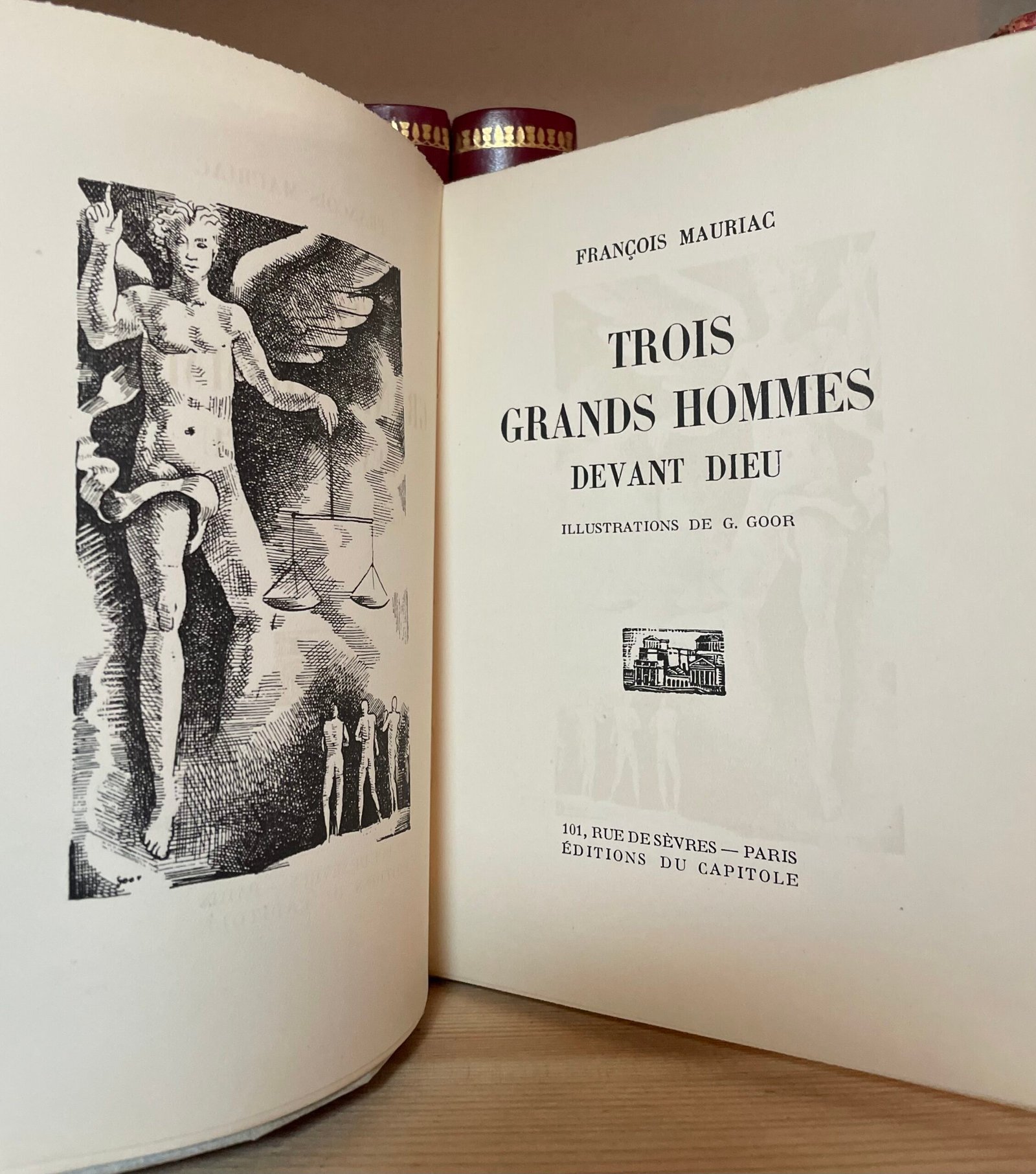 Mauriac Trois grands hommes devant dieu Editions du Capitole 1930 ed. num - immagine 5