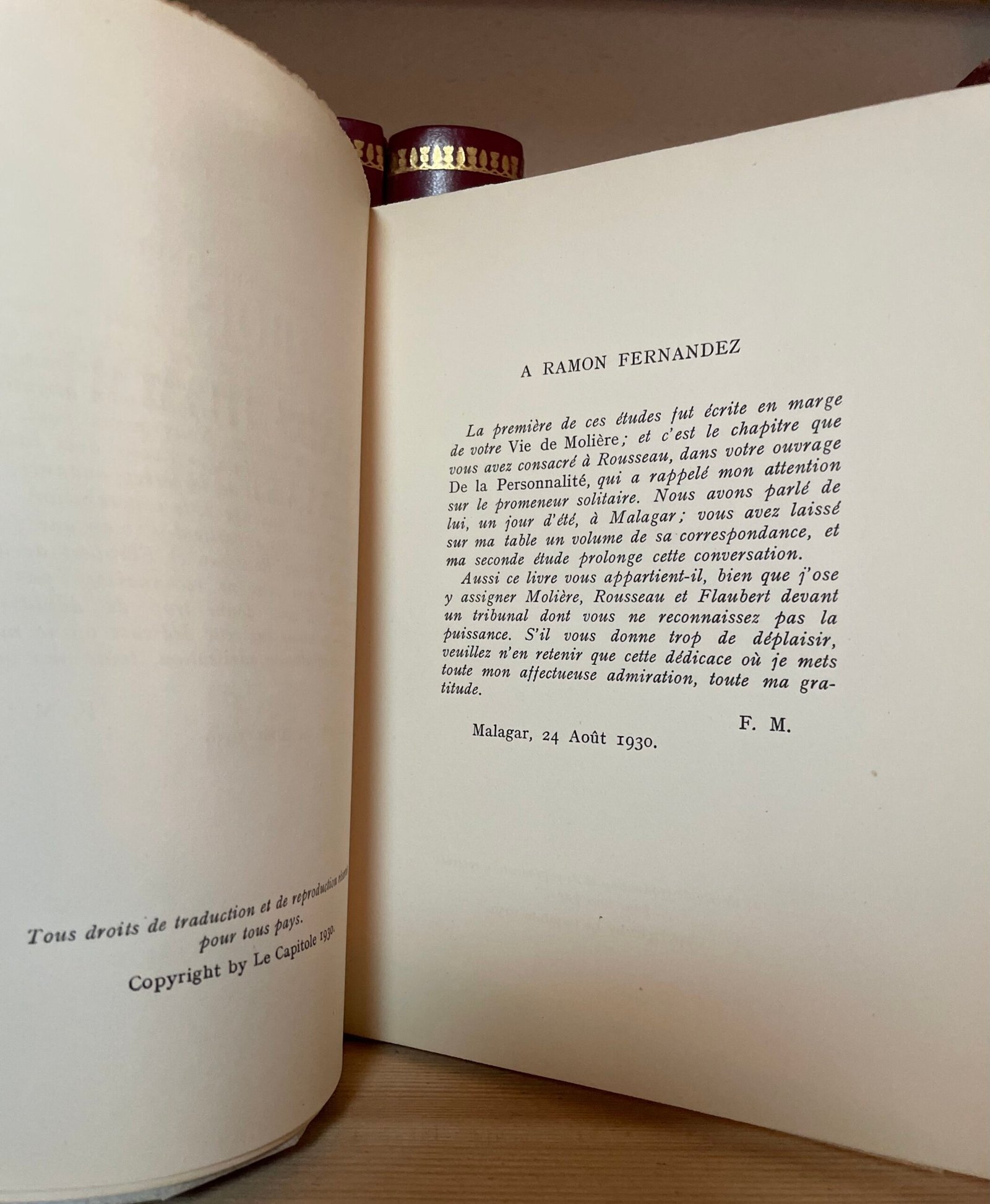 Mauriac Trois grands hommes devant dieu Editions du Capitole 1930 ed. num - immagine 6