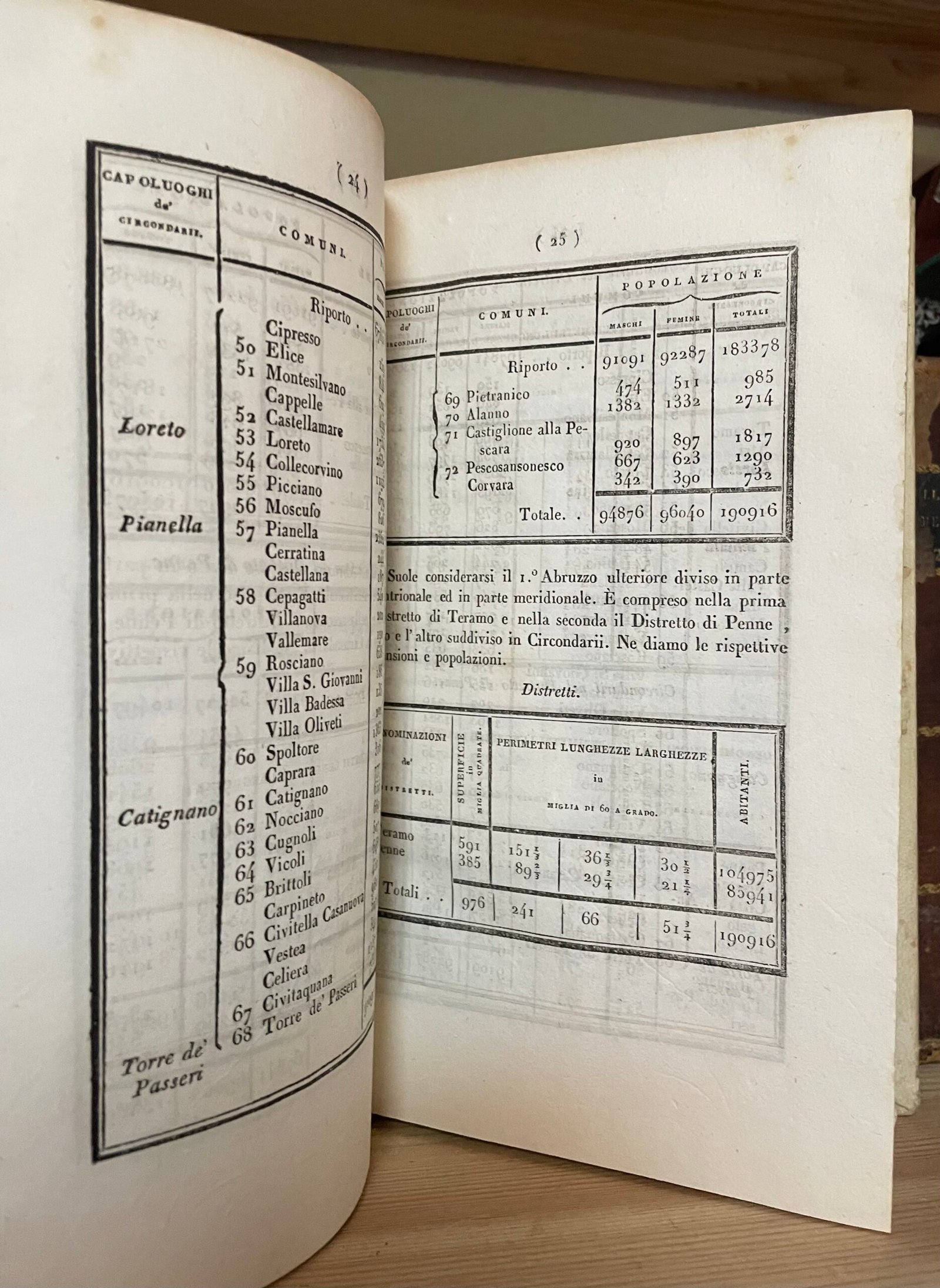 Giuseppe Del Re Descrizione topografica d'reali dominj al di qua del faro nel Regno delle due Sicilie 2 Tomi Tipografia dentro la Pietà de' Turchini 1830-1835 - immagine 13