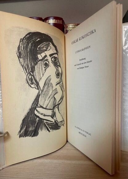 Kokoschka Lithographien Einführung und Gespräch mit dem Künstler Piper Co 1956 - immagine 3