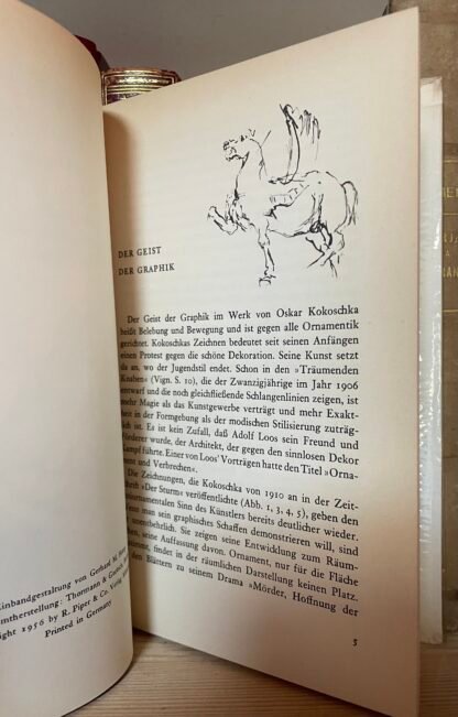 Kokoschka Lithographien Einführung und Gespräch mit dem Künstler Piper Co 1956 - immagine 4