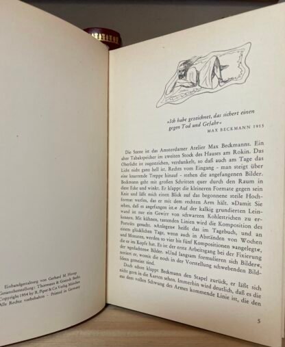 Condividi Max Beckmann der Zeichner 48 Abbildungen Piper & Co Verlag 1954 - immagine 5