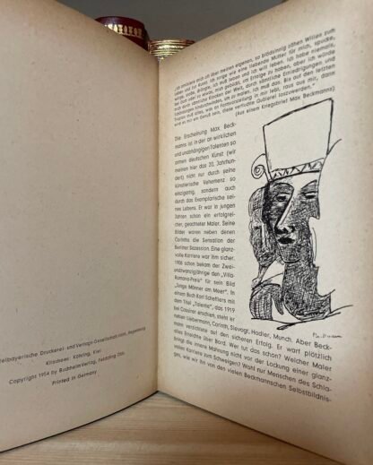 Max Beckmann Holzschnitte Radierungen Lithographien Piper Co 1954 - immagine 4