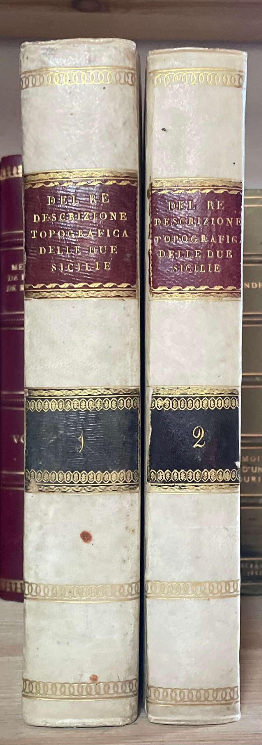 Giuseppe Del Re Descrizione topografica d'reali dominj al di qua del faro nel Regno delle due Sicilie 2 Tomi Tipografia dentro la Pietà de' Turchini 1830-1835 - immagine 2