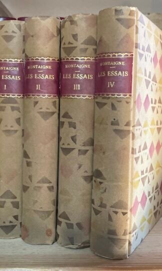 Les essais de Montaigne 4 volumes Flammarion éditeur sans date