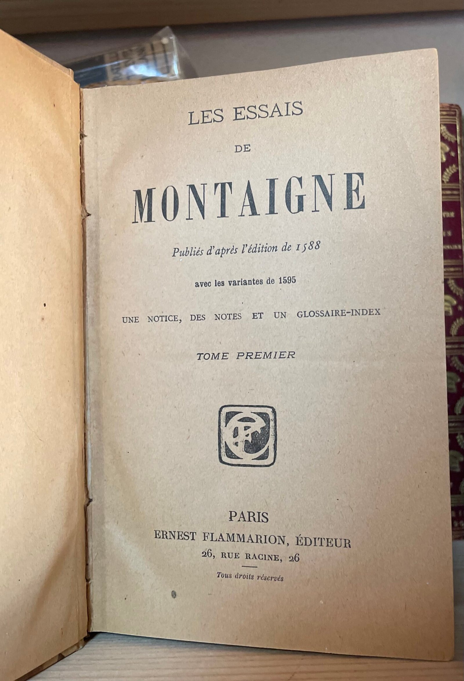 Les essais de Montaigne 4 volumes Flammarion éditeur sans date - immagine 8