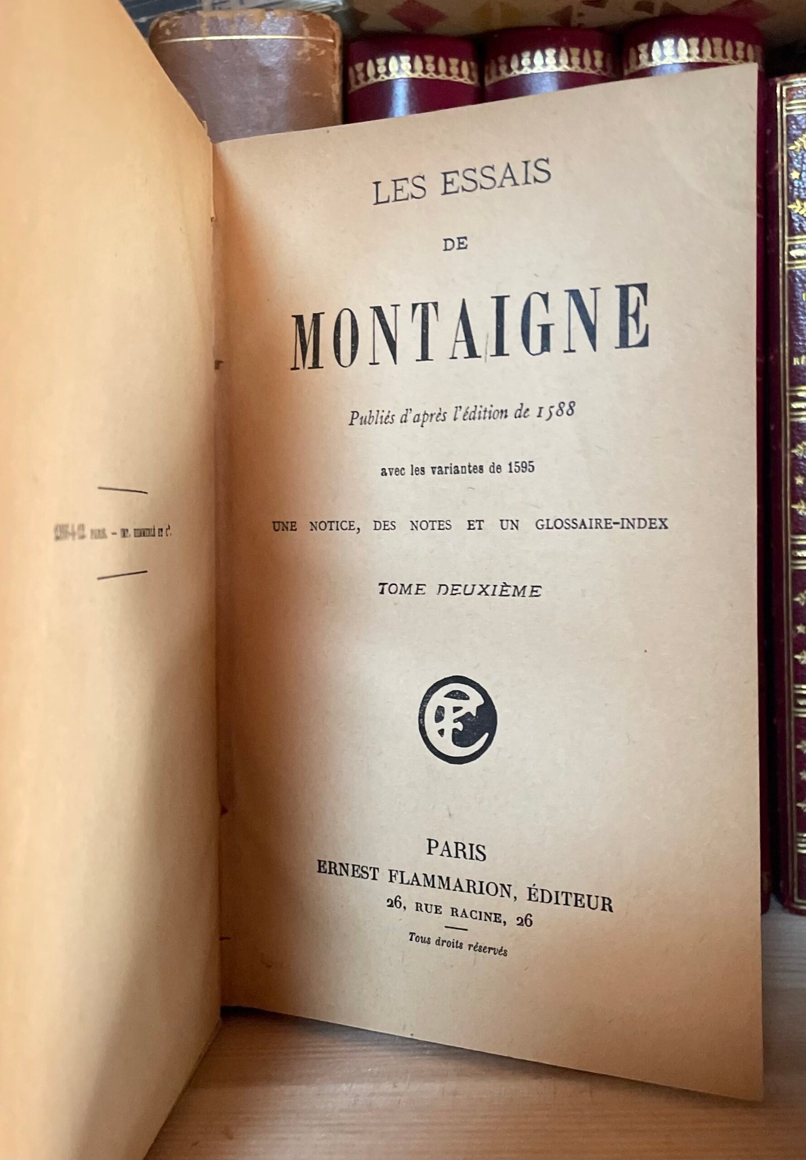 Les essais de Montaigne 4 volumes Flammarion éditeur sans date - immagine 12