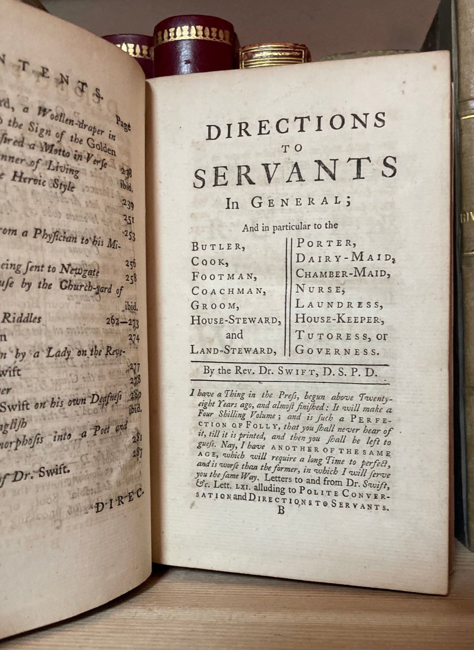 Swift Miscellanies The eleventh volume (directions to servants) 1753 - immagine 11