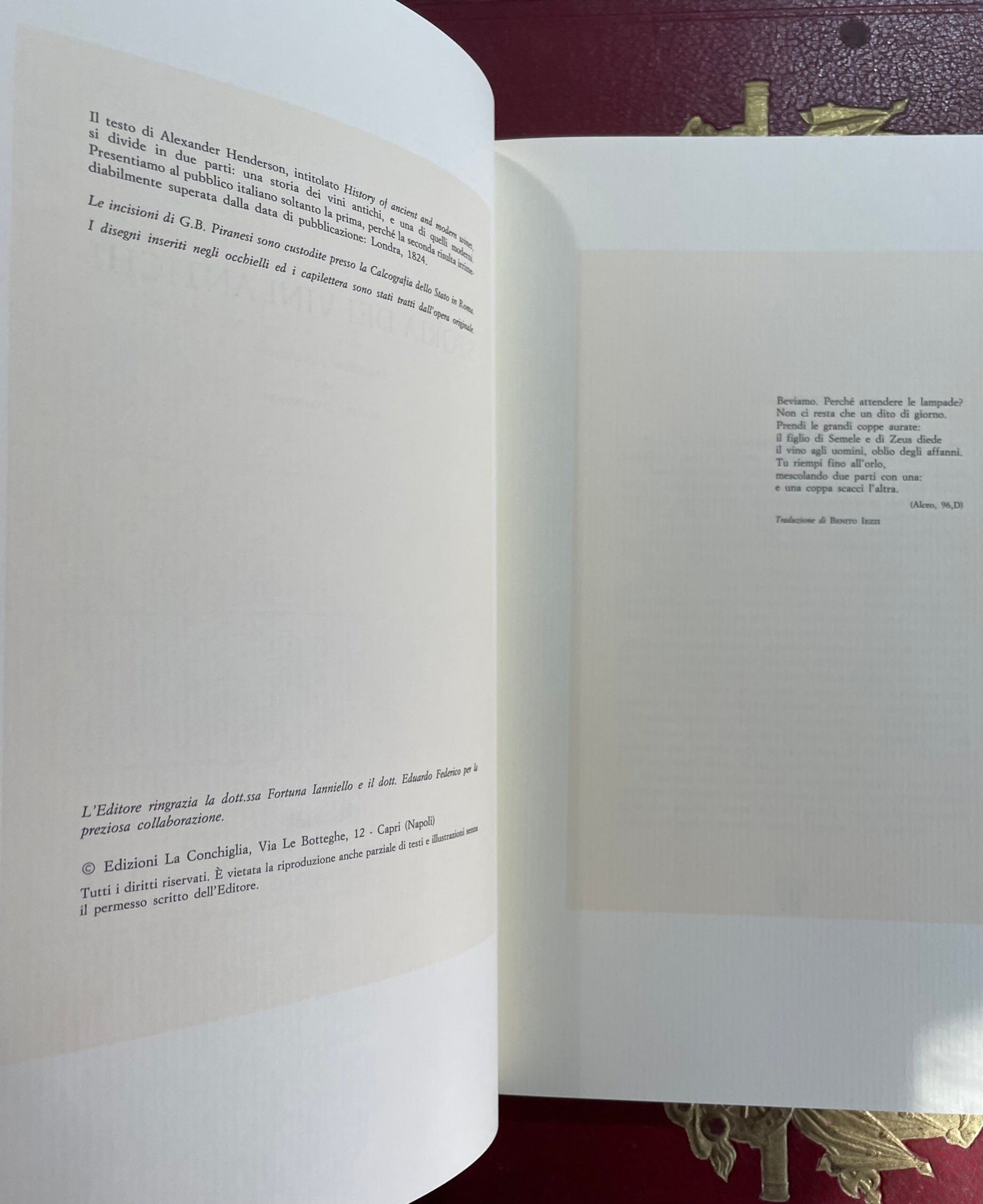 Alexander Henderson Storia dei vini antichi Edizioni la Conchiglia 1993 - immagine 8
