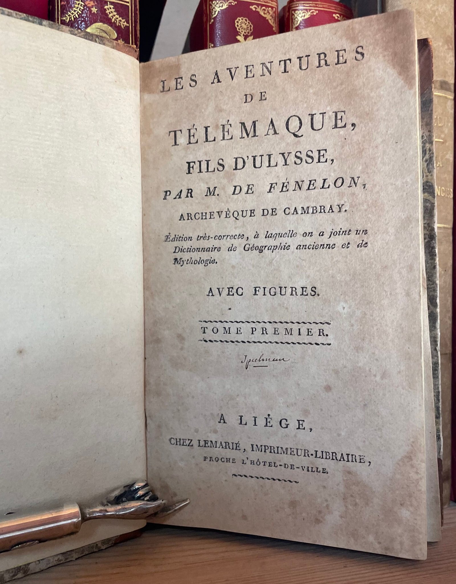 Fénelon Les Aventures de Télémaque fils d'Ulysse avec figures Chez Lemarié - immagine 8