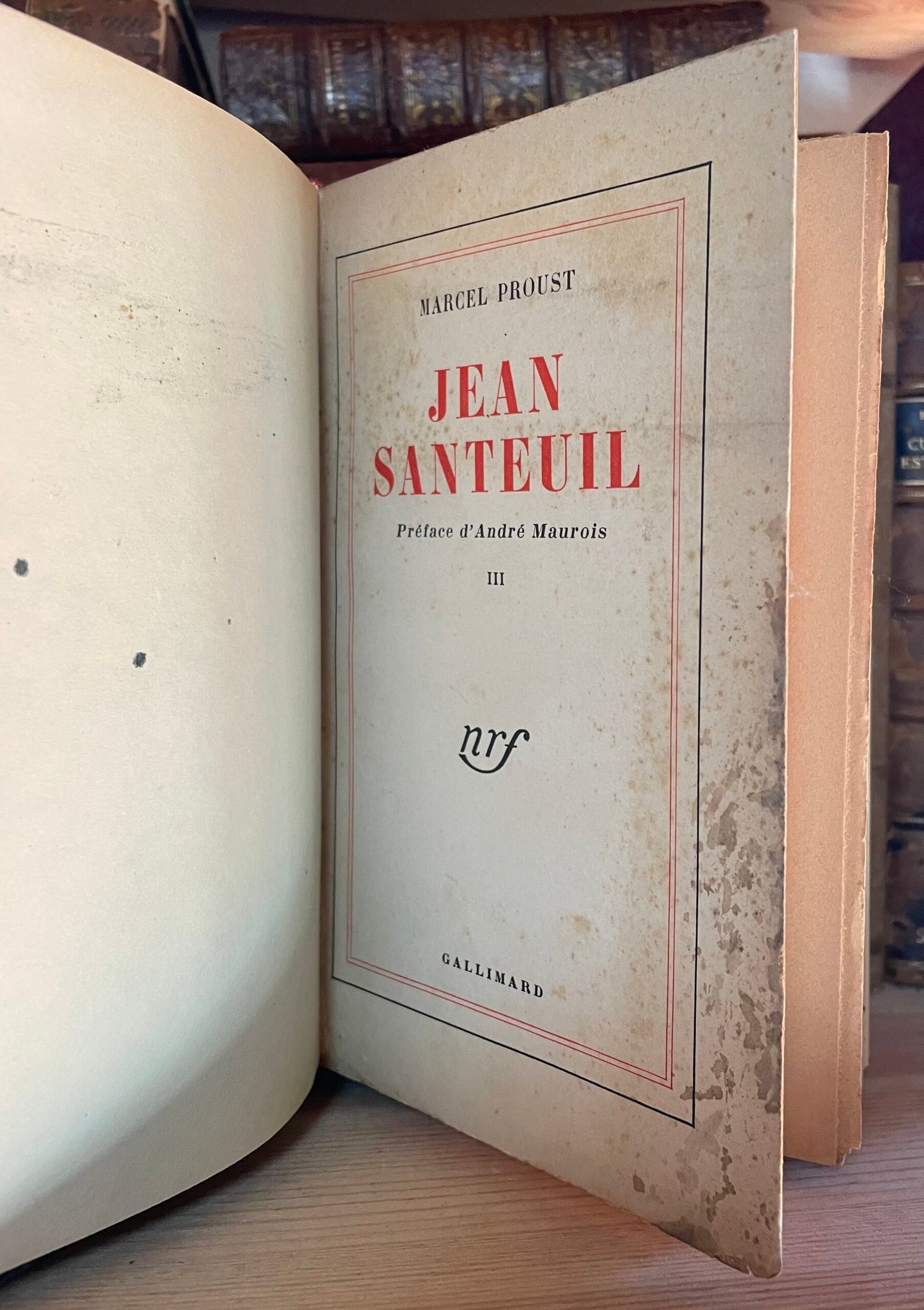 Marcel Proust Jean Santeuil Gallimard 15 mai 1952 tre volumi non numerati - immagine 6