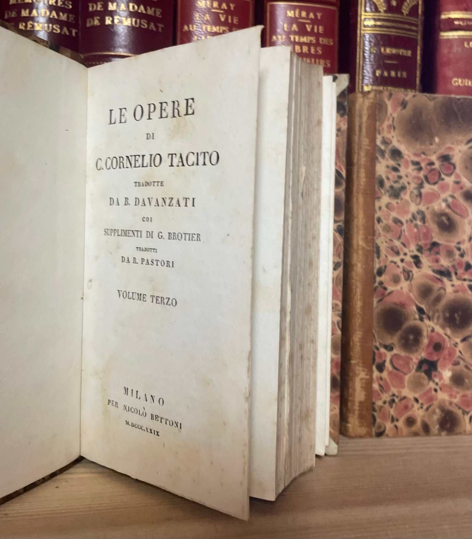 Opere di Cornelio Tacito tradotte da Davanzati coi supplementi di Brotier 1829 - immagine 14