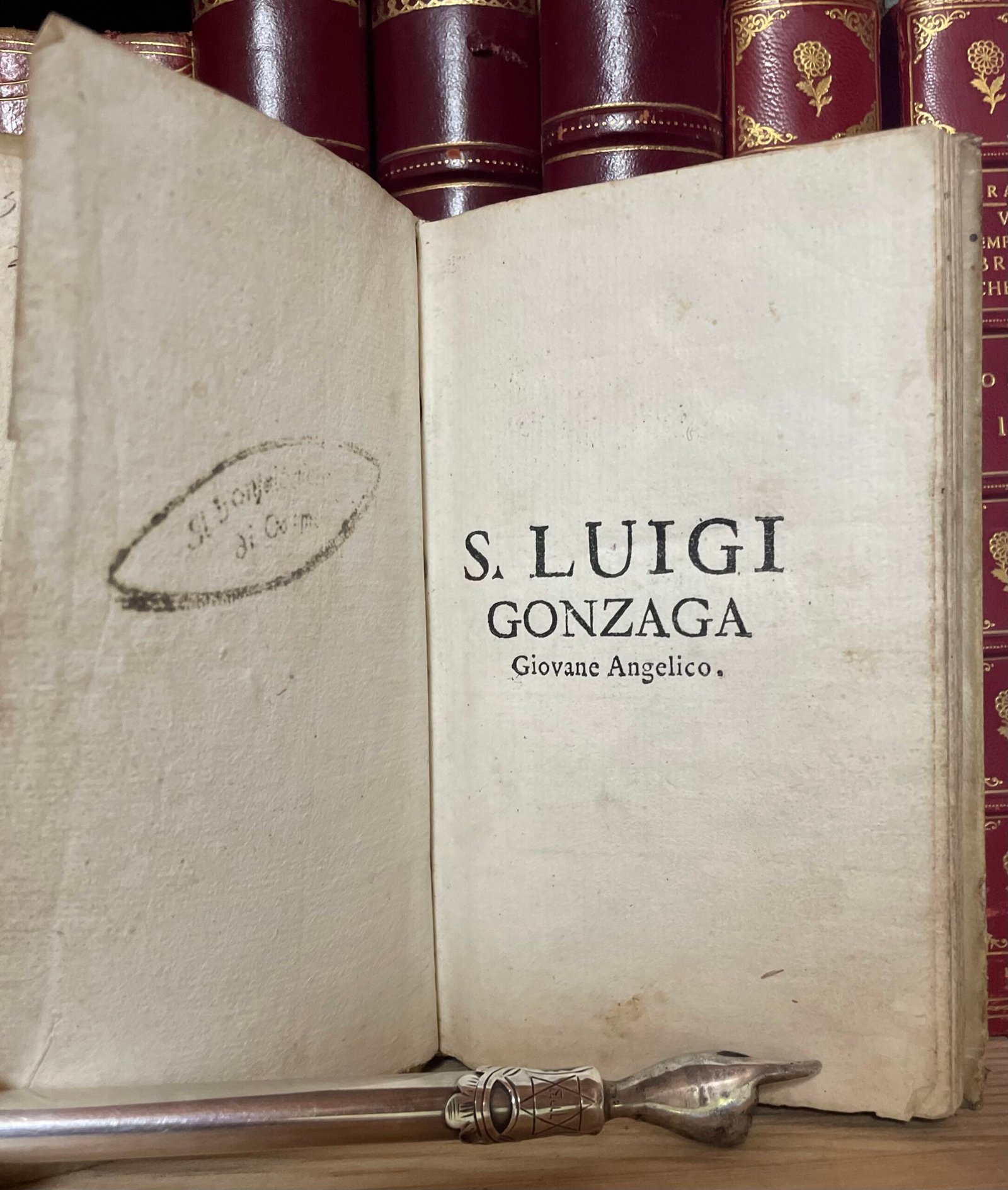 S. Luigi Gonzaga giovane angelico Nella Stamperia di S. Michele a Ripa 1727 - immagine 5