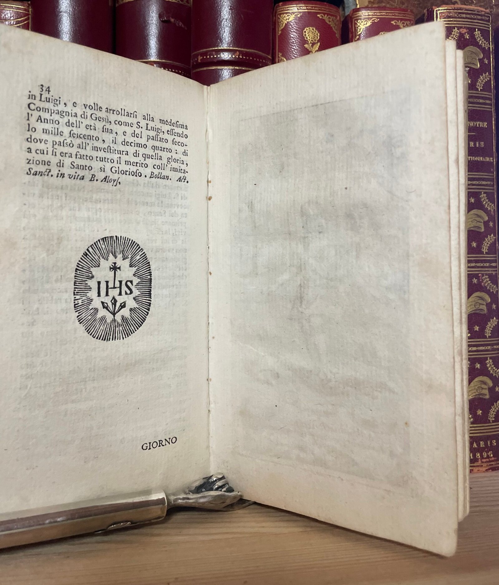 S. Luigi Gonzaga giovane angelico Nella Stamperia di S. Michele a Ripa 1727 - immagine 10