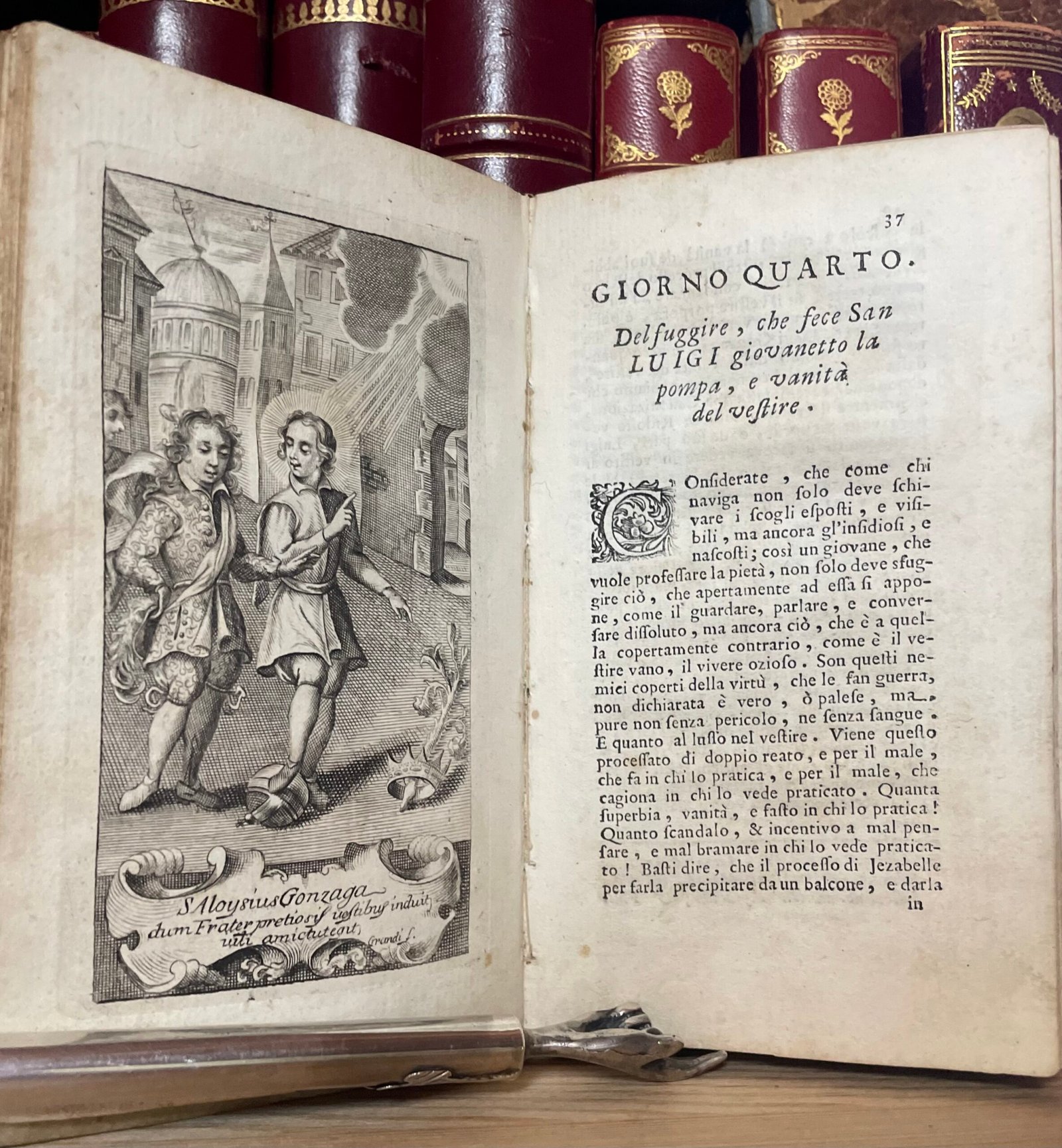 S. Luigi Gonzaga giovane angelico Nella Stamperia di S. Michele a Ripa 1727 - immagine 11