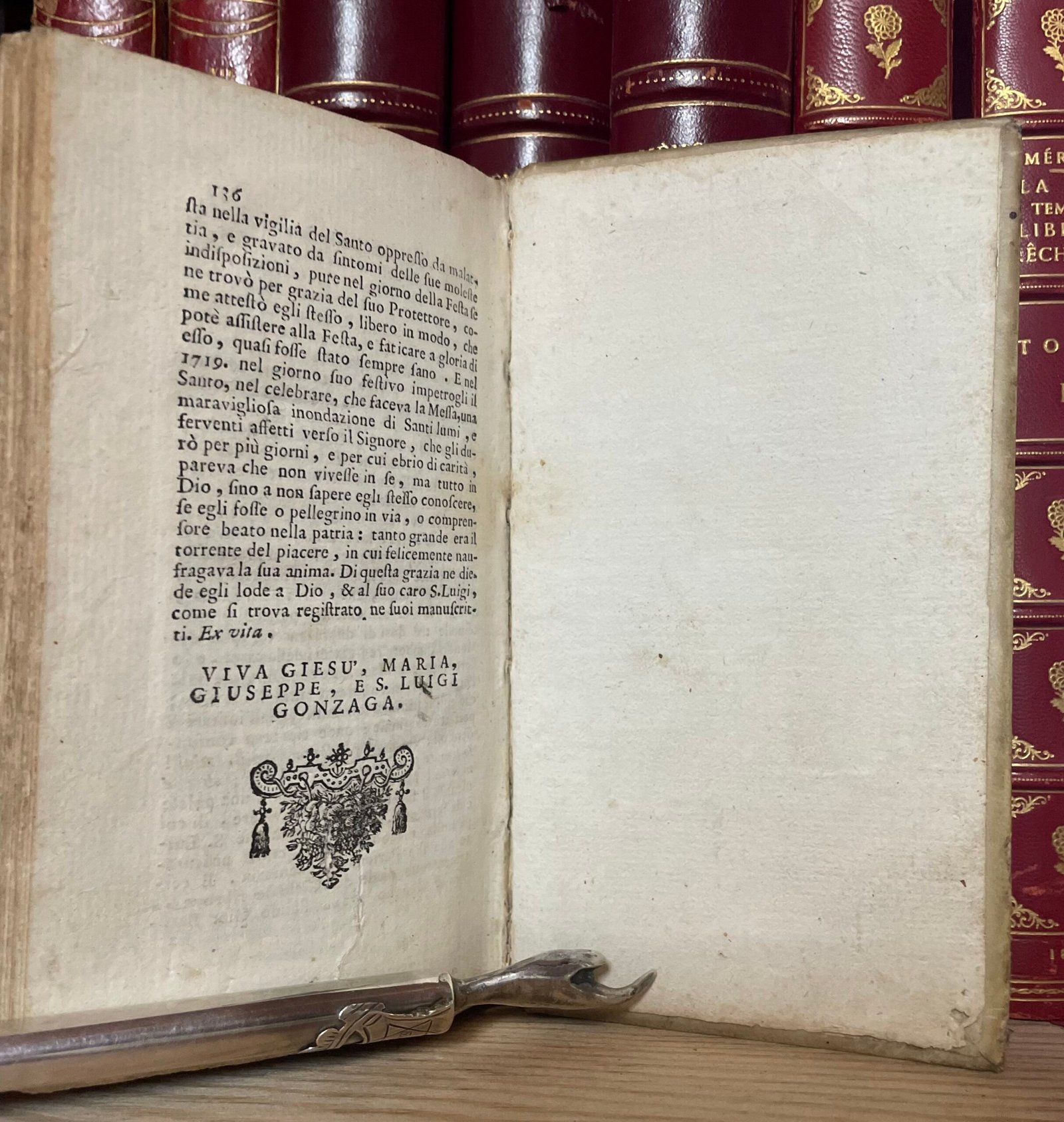 S. Luigi Gonzaga giovane angelico Nella Stamperia di S. Michele a Ripa 1727 - immagine 14