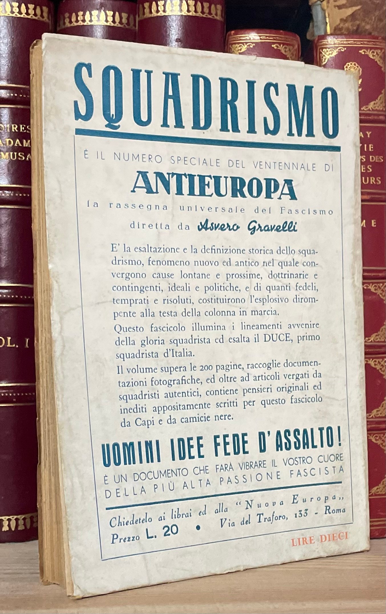 Condividi Vademecum dello stile fascista a cura Asvero Gravelli Nuova Europa Editrice - immagine 2