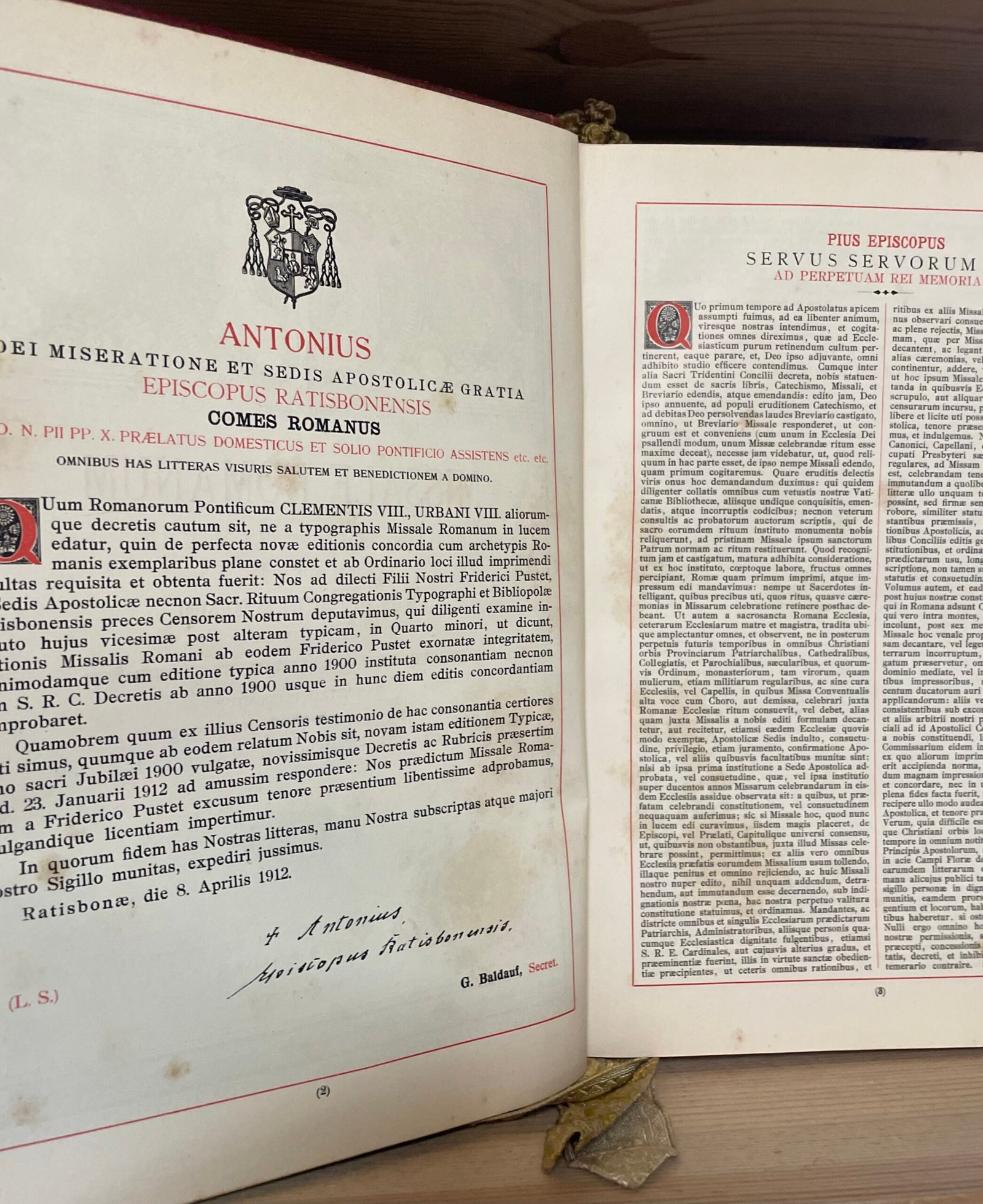 Pio X Missale Romanum Sumptibus et typis Friderici Pustet 1912 - immagine 6
