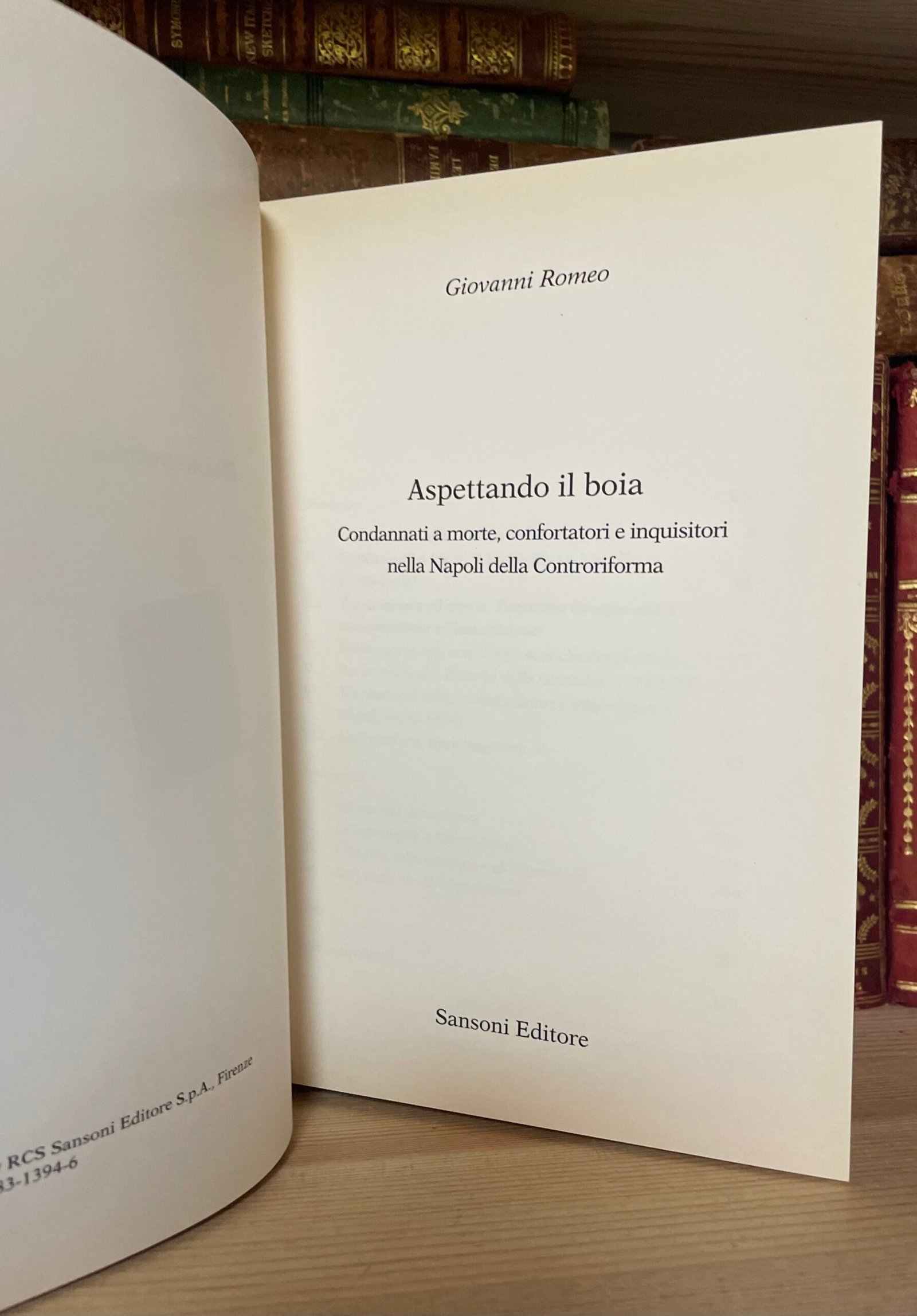 Giovanni Romeo Aspettando il boia Sansoni Editore 1993 Fuori catalogo - immagine 5