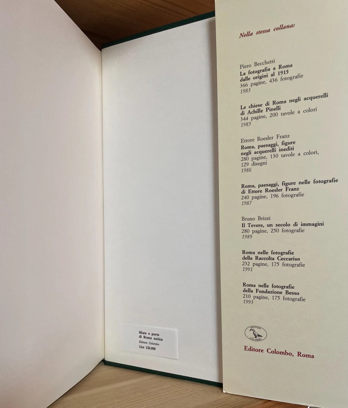 AA.VV. Mura e porte di Roma antica Editore Colombo 1995 - immagine 7