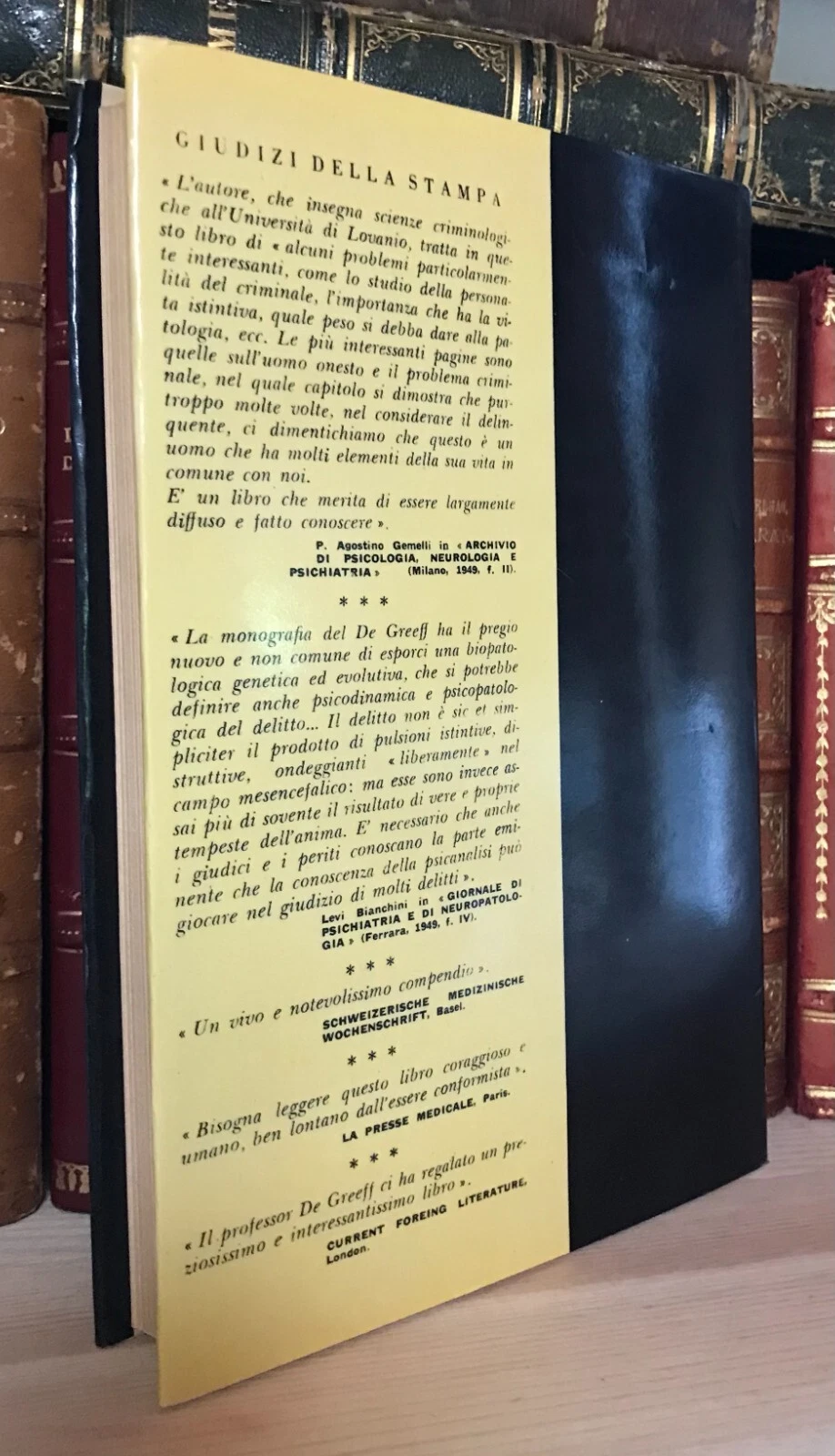 E. De Greeff Anime criminali Edizioni Paoline 1955 - immagine 2