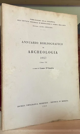 Condividi Cesare D'onofrio Annuario Bibliografico di Archeologia 1957 (anno VI)