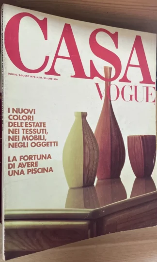 Casa Vogue luglio/agosto 1978 n. 84-85 villa del Cerrettino villa Albrizzi