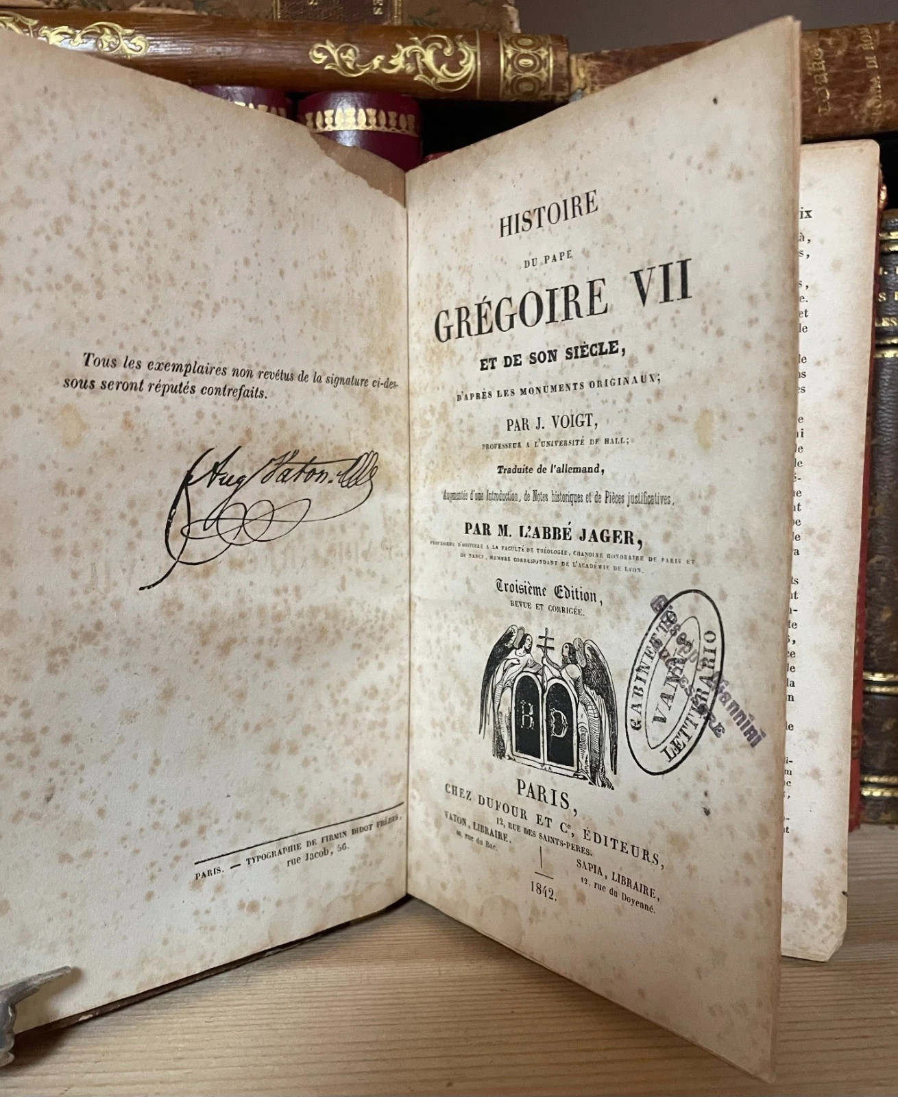 Histoire du Pape Grégoire VII et de son siècle par J. Voigt troisième ed. 1842 - immagine 7