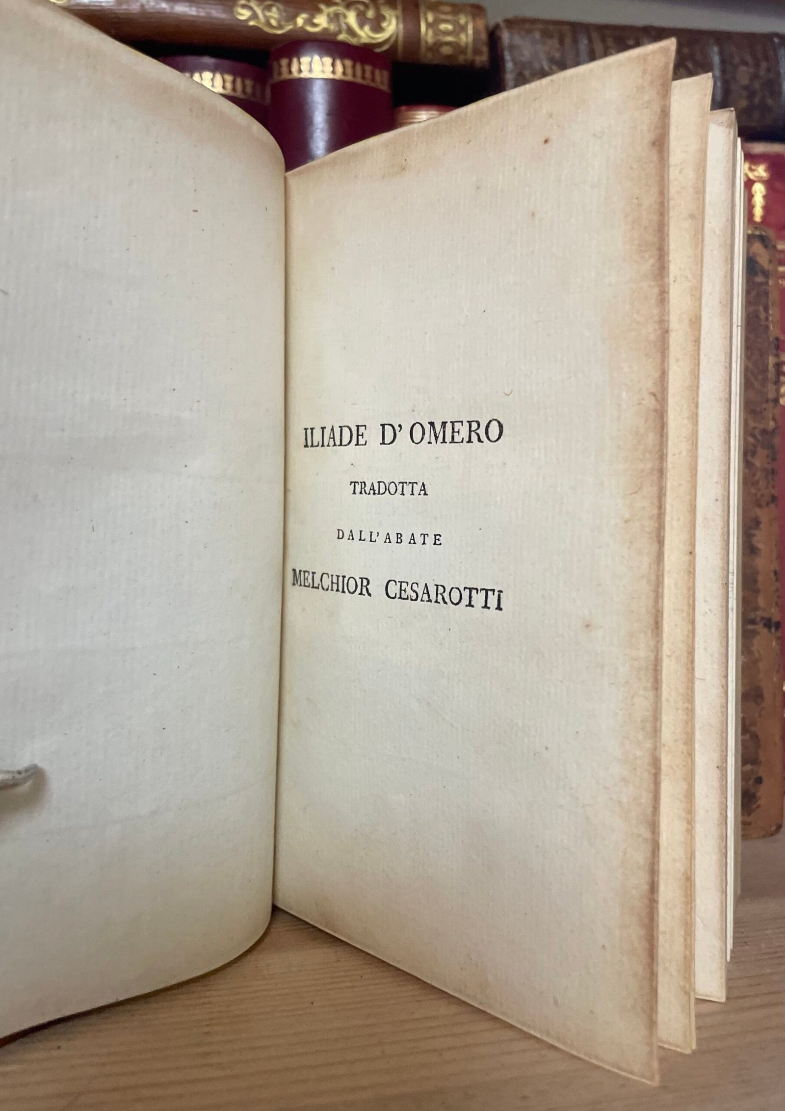 La Iliade d'Omero tradotta dall'abate Cesarotti Due Volumi Fea 1790-1795 - immagine 5