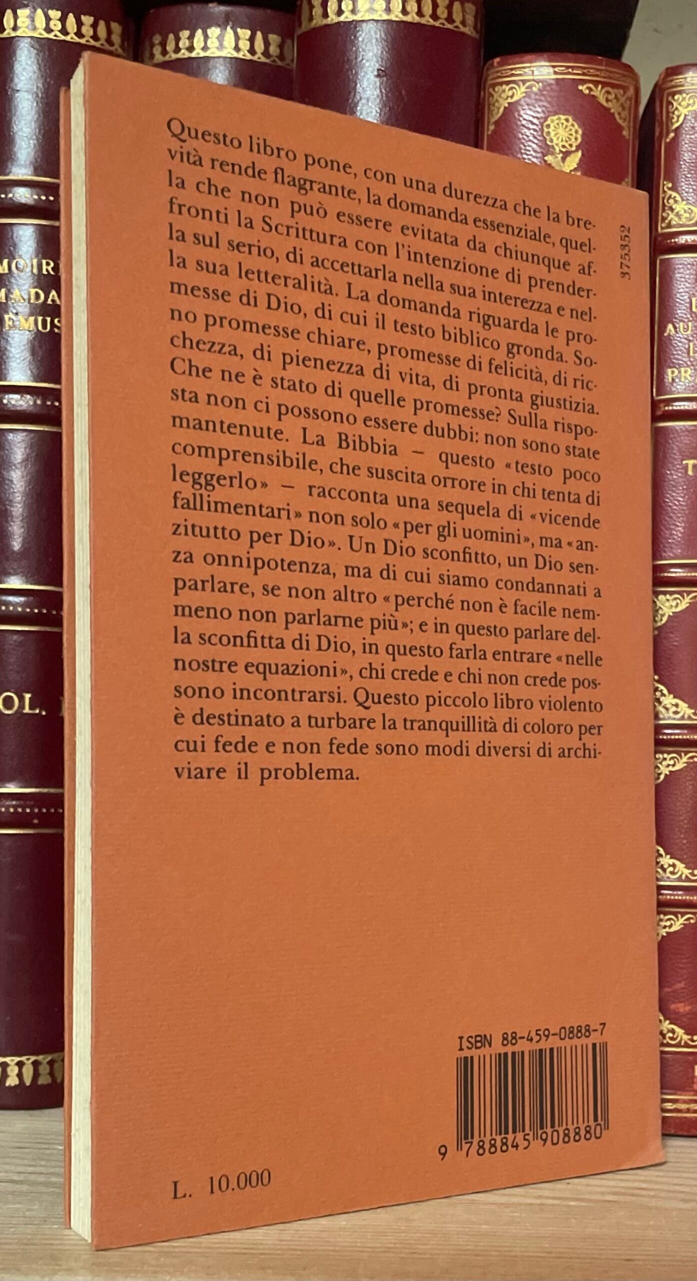 Sergio Quinzio la sconfitta di Dio Piccola Biblioteca Adelphi 1992 - immagine 2