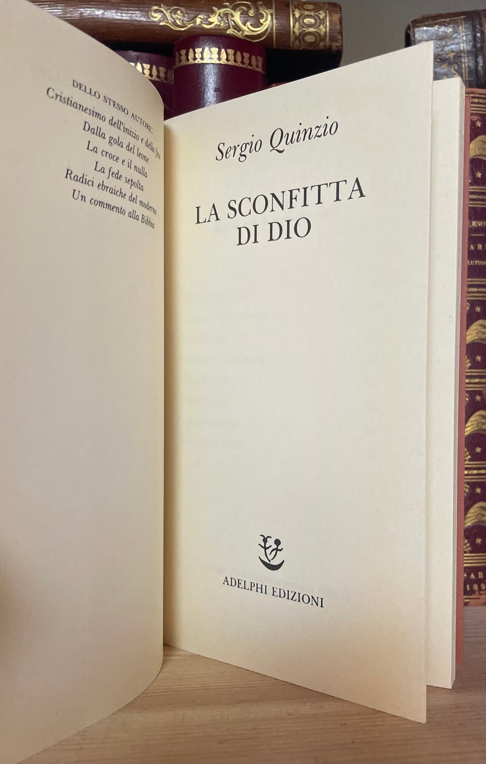 Sergio Quinzio la sconfitta di Dio Piccola Biblioteca Adelphi 1992 - immagine 3